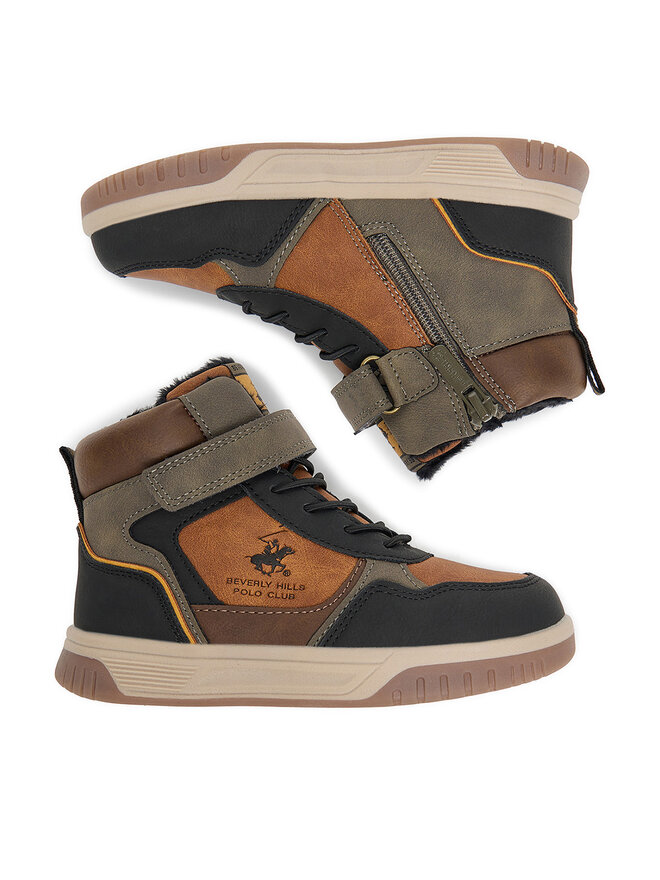 Beverly Hills Polo Club Schnürschuhe Beverly Hills Polo Club EO-BHPC-333-100 Braun