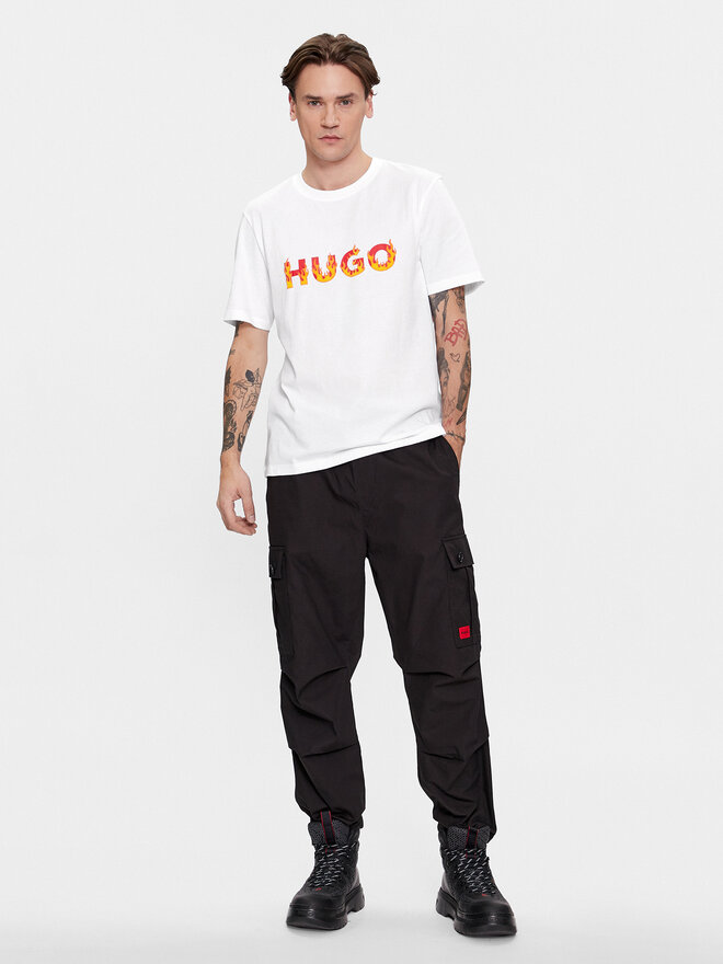 HUGO Hugo T-Shirt Danda 50504542 Λευκό Regular Fit