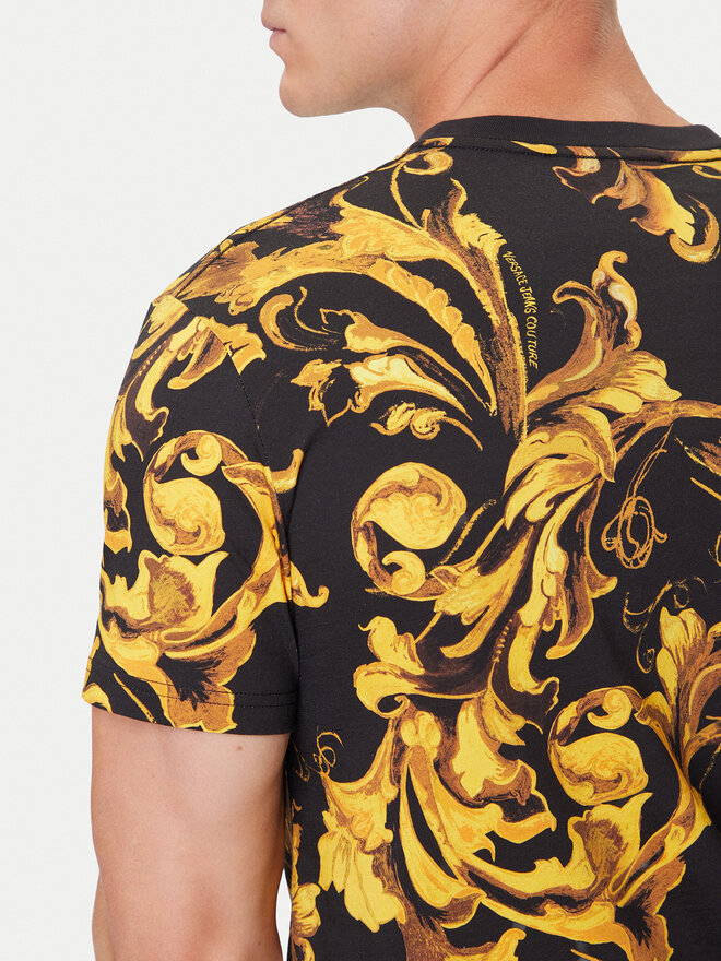 Versace Jeans Couture Versace Jeans Couture Camiseta 79GAH6S0 JS515 Negro Regular Fit
