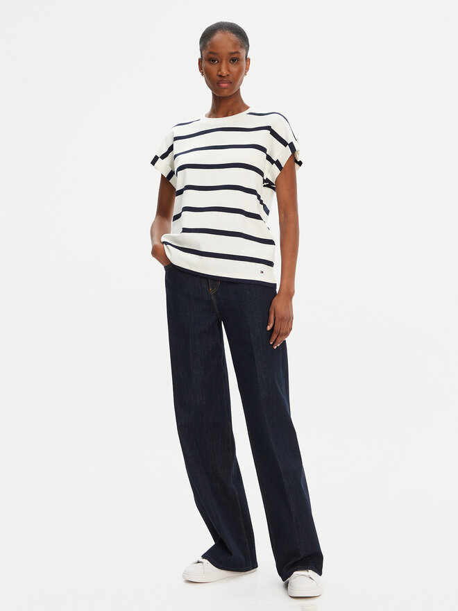 Tommy Hilfiger Tommy Hilfiger Футболка Gold Button WW0WW45628 Cиній Regular Fit