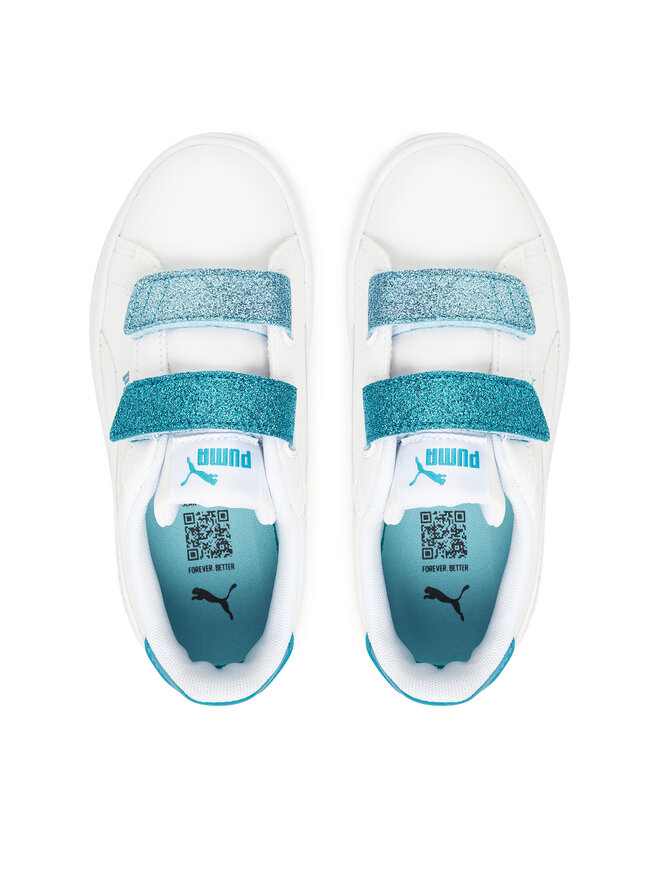 Puma Αθλητικά Puma Smash 3.0 L Glitter Velcro V Ps 395609 08 Λευκό