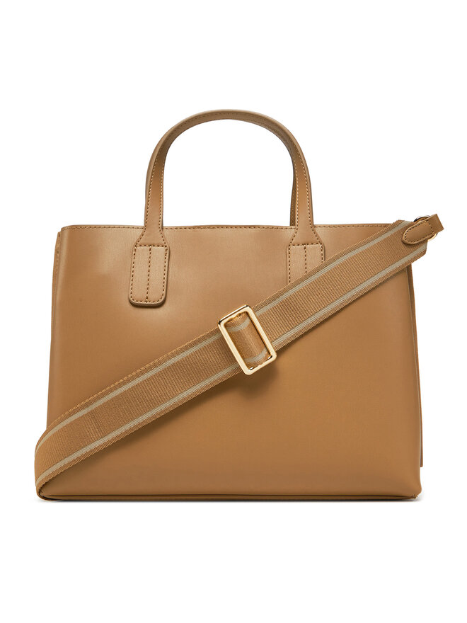 Tommy Hilfiger Handtasche Tommy Hilfiger Th Distinct Mini Tote AW0AW17192 Braun
