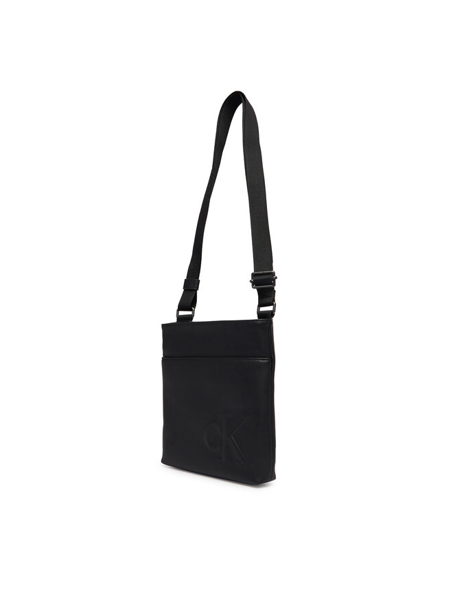 Calvin Klein Umhängetasche Calvin Klein Bold Ck Flatpack LV04D3344G Schwarz