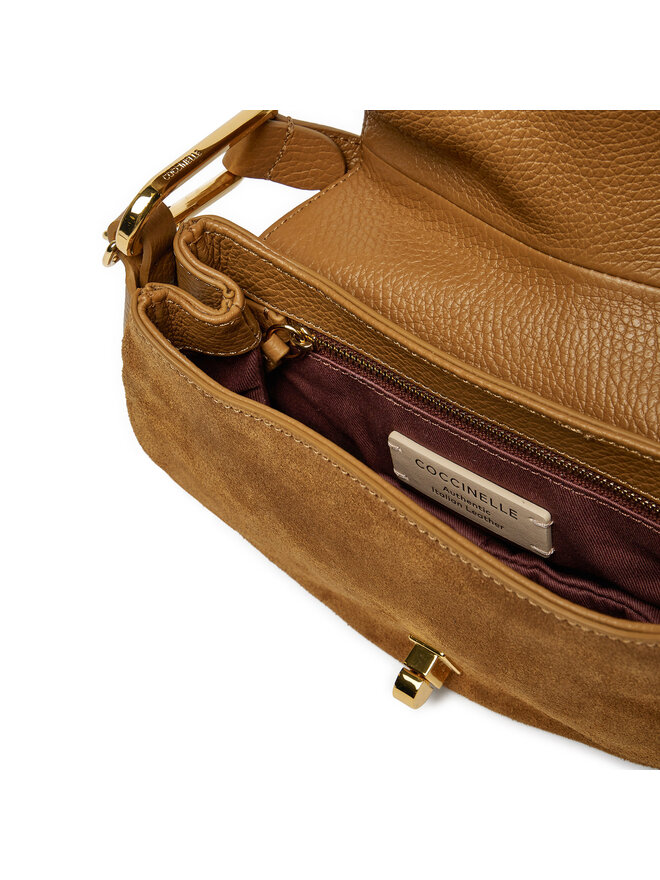 Coccinelle Τσάντα Coccinelle PQS Coccinellemagie Suede E1 PQS 58 01 01 Καφέ