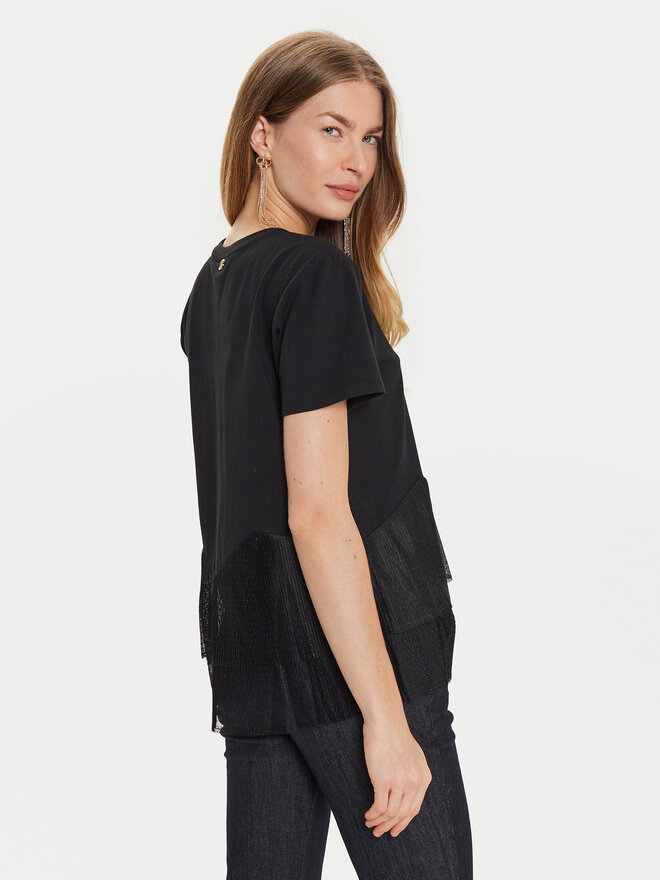 TWINSET TWINSET T-Shirt 242TT2470 Μαύρο Regular Fit
