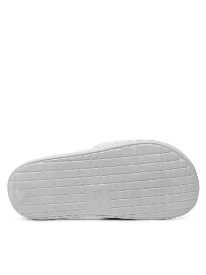 Lacoste Şlapi Lacoste Serve Slide 1.0 747CFA0032 Alb