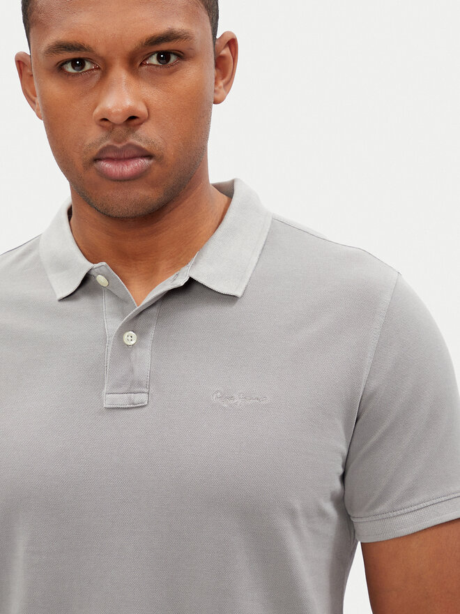 Pepe Jeans Pepe Jeans Poloshirt New Oliver PM542099 Grau Regular Fit