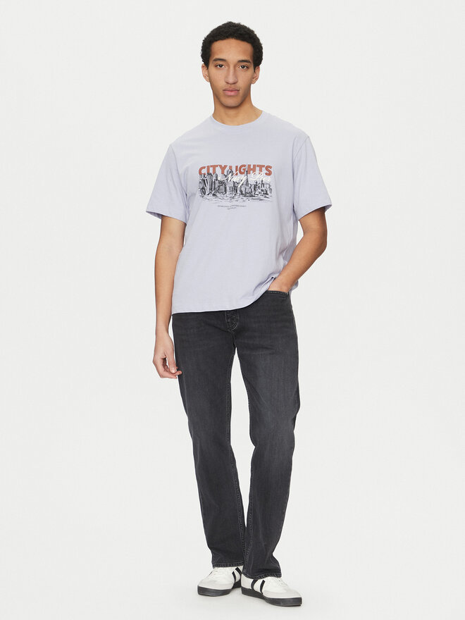Jack&Jones Jack&Jones Marškinėliai Boston 12272981 Mėlyna Relaxed Fit