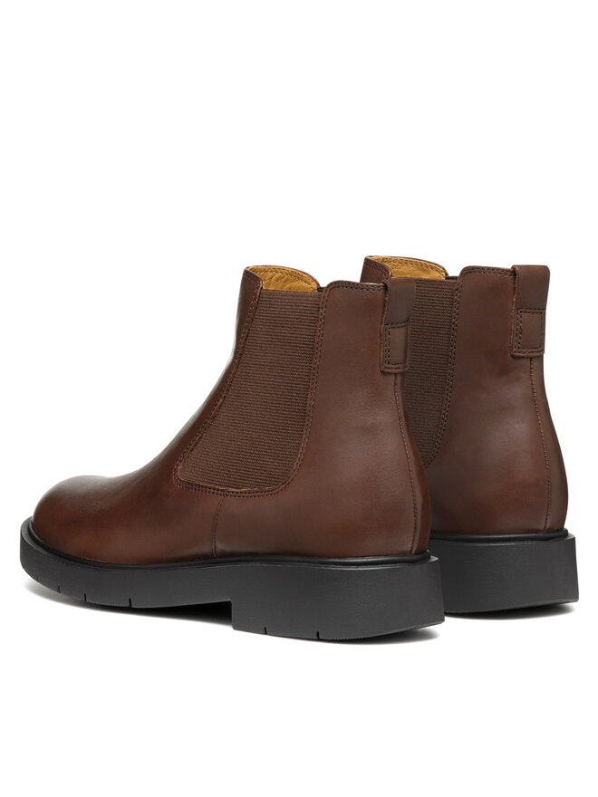 Geox Kotníková obuv s elastickým prvkem Geox D Spherica Ec1 D16QRC 00043 C6006 Hnědá