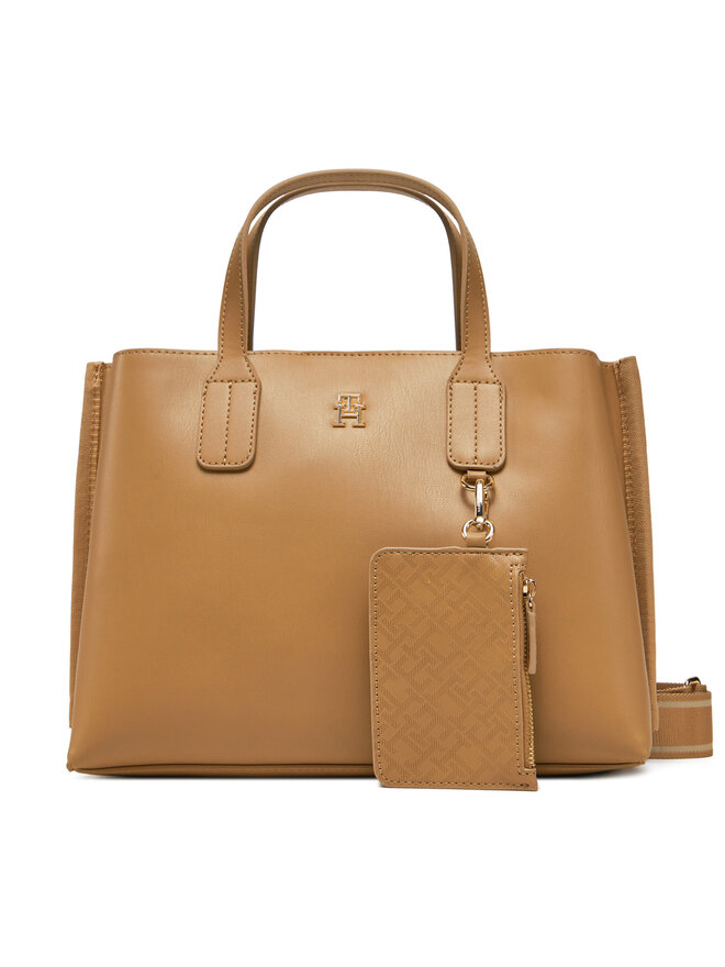 Tommy Hilfiger Сумка Tommy Hilfiger Th Distinct Mini Tote AW0AW17192 Коричневий