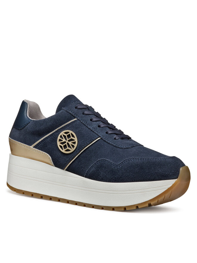 Geox Sneakersy Geox D New Kency D55MZA 022BN CF42L Tmavomodrá