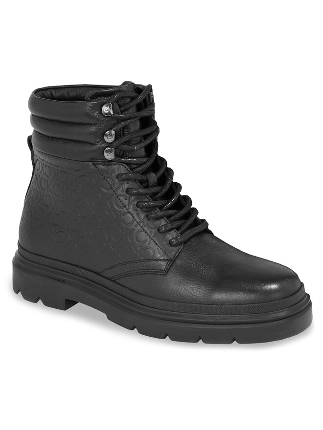 Calvin Klein Outdoorová obuv Calvin Klein Combat Boot Mono HM0HM01211 Čierna