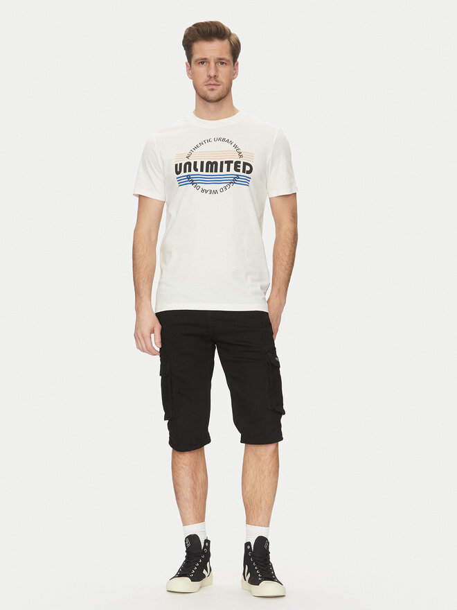 Blend Blend Camiseta 20718276 Blanco Regular Fit