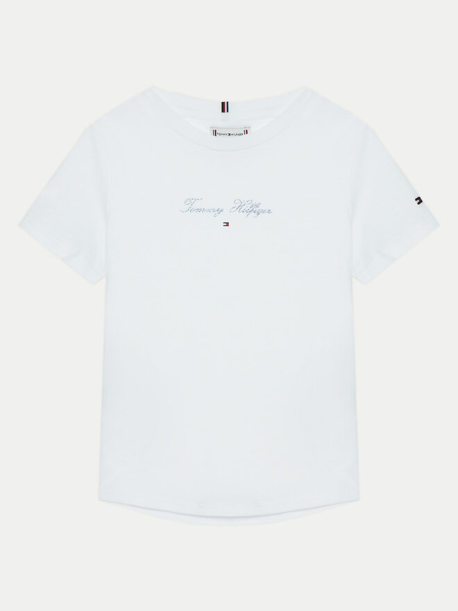 Tommy Hilfiger Tommy Hilfiger Marškinėliai KG0KG08298 S Balta Regular Fit