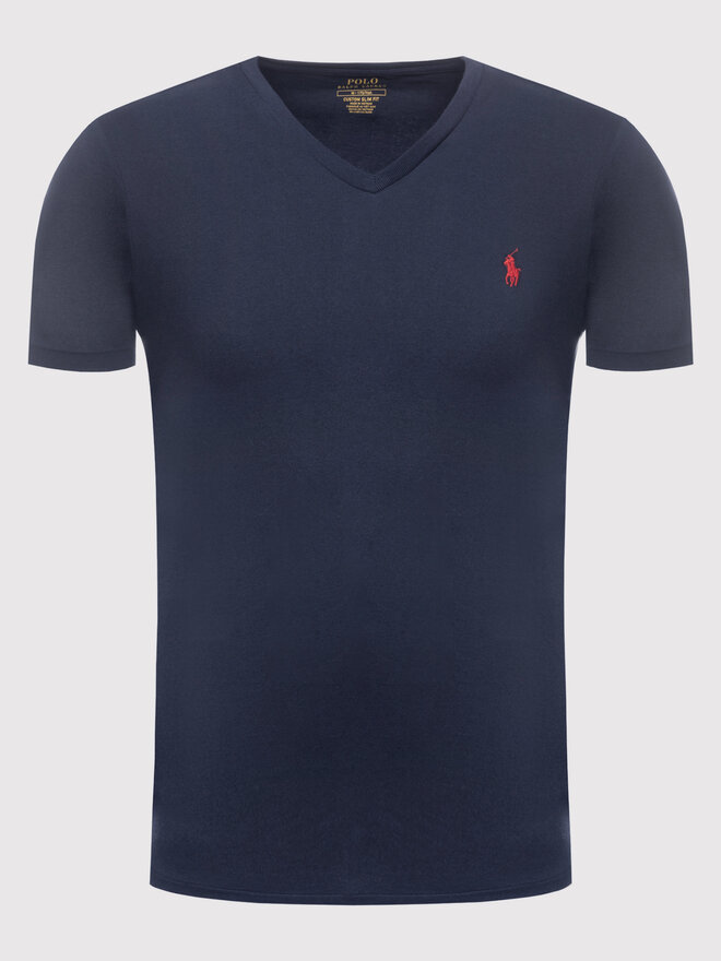 Polo Ralph Lauren Polo Ralph Lauren T-Shirt 710671453091 Dunkelblau Custom Slim Fit