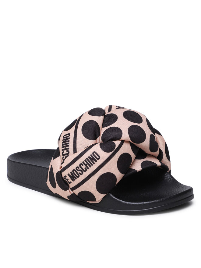 LOVE MOSCHINO Pantoletten LOVE MOSCHINO JA28272G0GIW010B Braun