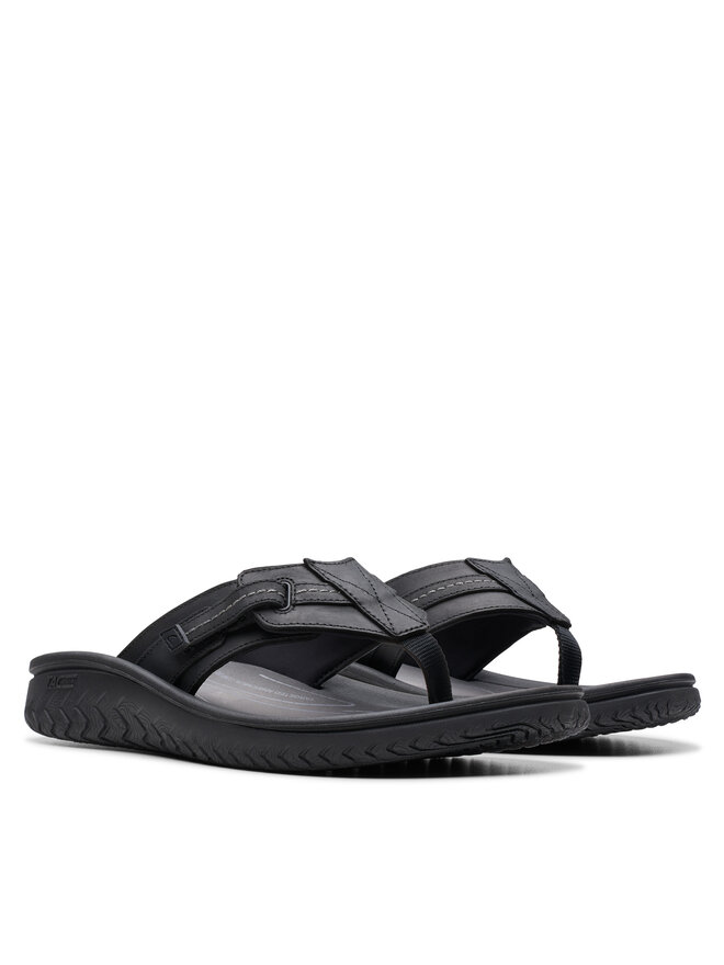 Clarks Джапанки Clarks Wesley Sun 26176988 Черен