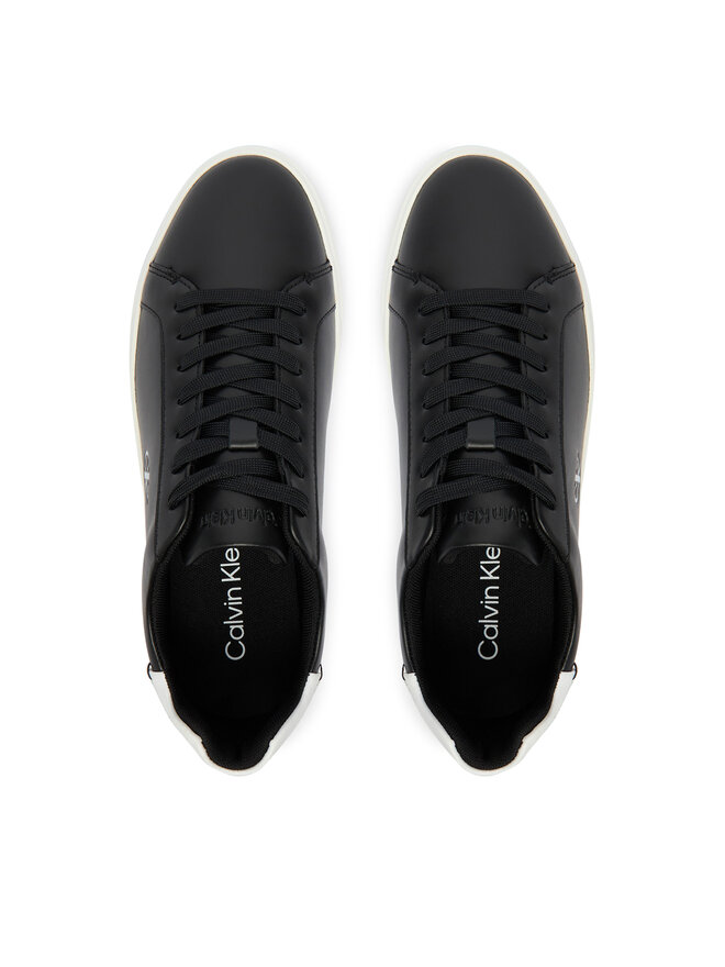 Calvin Klein Sneakers Calvin Klein Low Pro Cup Laceup Lth Moire HW0HW02845 Schwarz
