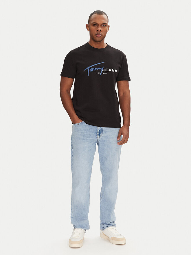 Tommy Jeans Tommy Jeans Camiseta Signature Dna DM0DM20817 Negro Regular Fit