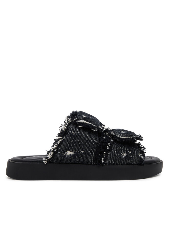 Inuikii Παντόφλες Inuikii Classic Jeans Velcro 70104-143 Μαύρο