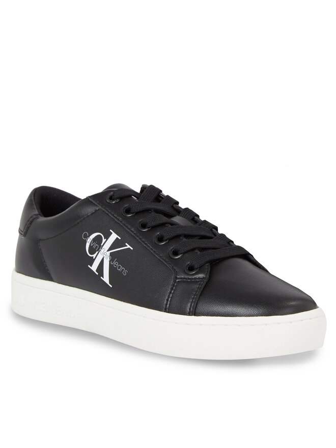 Calvin Klein Jeans Sportcipők Calvin Klein Jeans Classic Cupsole Laceup Lth Wn YW0YW01269 Fekete