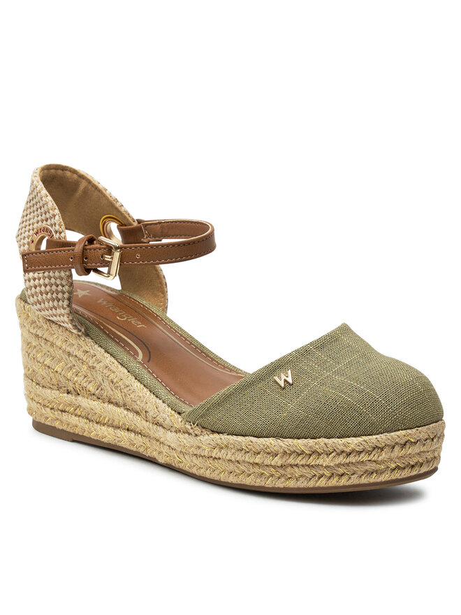Wrangler Espadryle Wrangler Bela Women Semi Wedge 20241055 Zielony