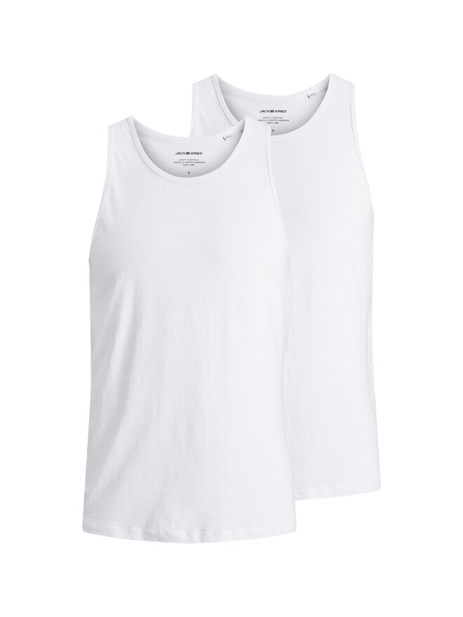 Jack&Jones Jack&Jones Set od 2 tank topa Basic 12133910 Bijela Regular Fit