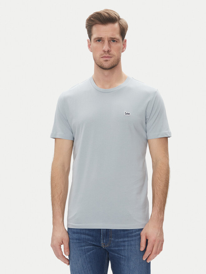 Lee Lee T-shirt Patch 112364594 Svijetloplava Regular Fit