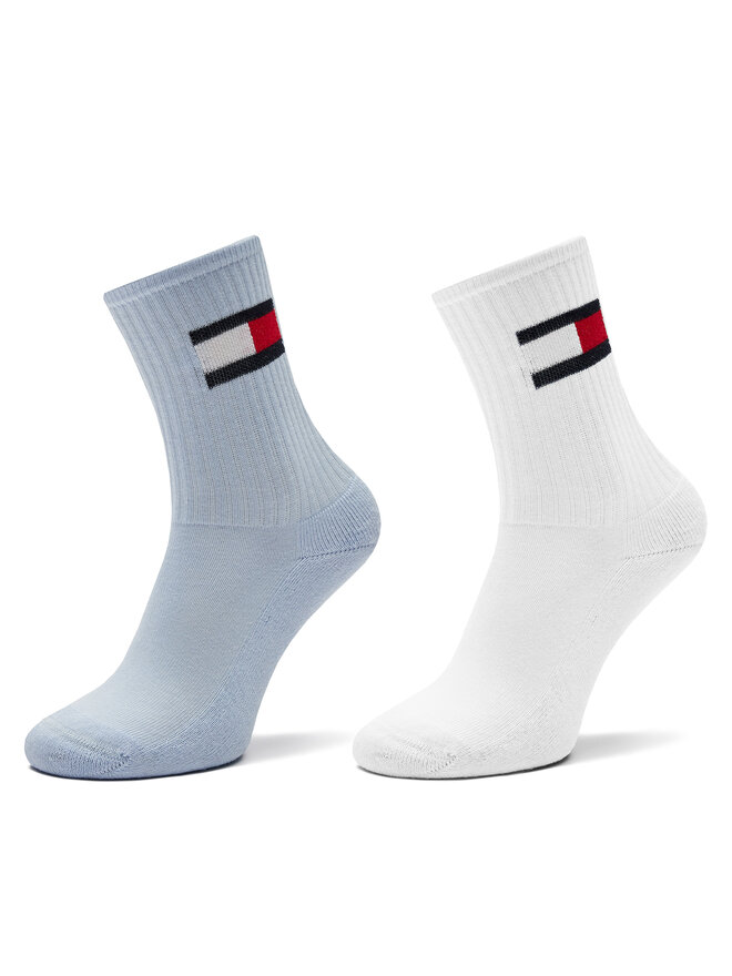 Tommy Hilfiger Vaikiškų ilgų kojinių komplektas (2 poros) Tommy Hilfiger 701229940 Žydra