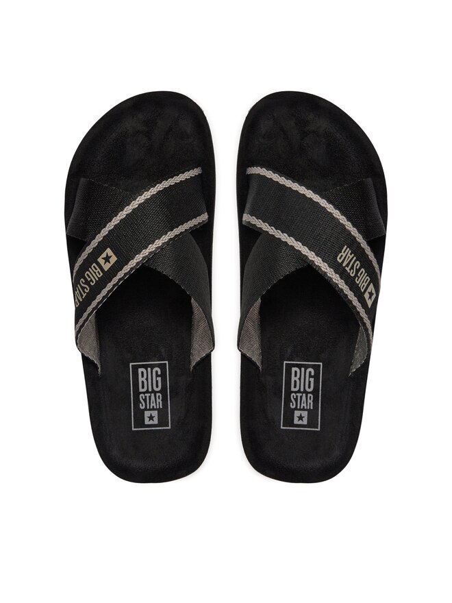 Big Star Shoes Klapki Big Star Shoes NN274A059 Czarny