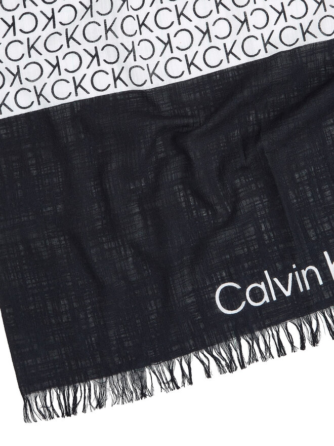 Calvin Klein Scialle Calvin Klein Monogram K60K612979 Nero