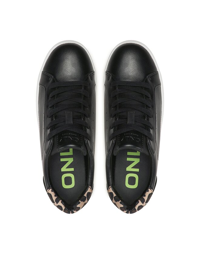 Only Witte Sneakers met Luipaardprint Dames