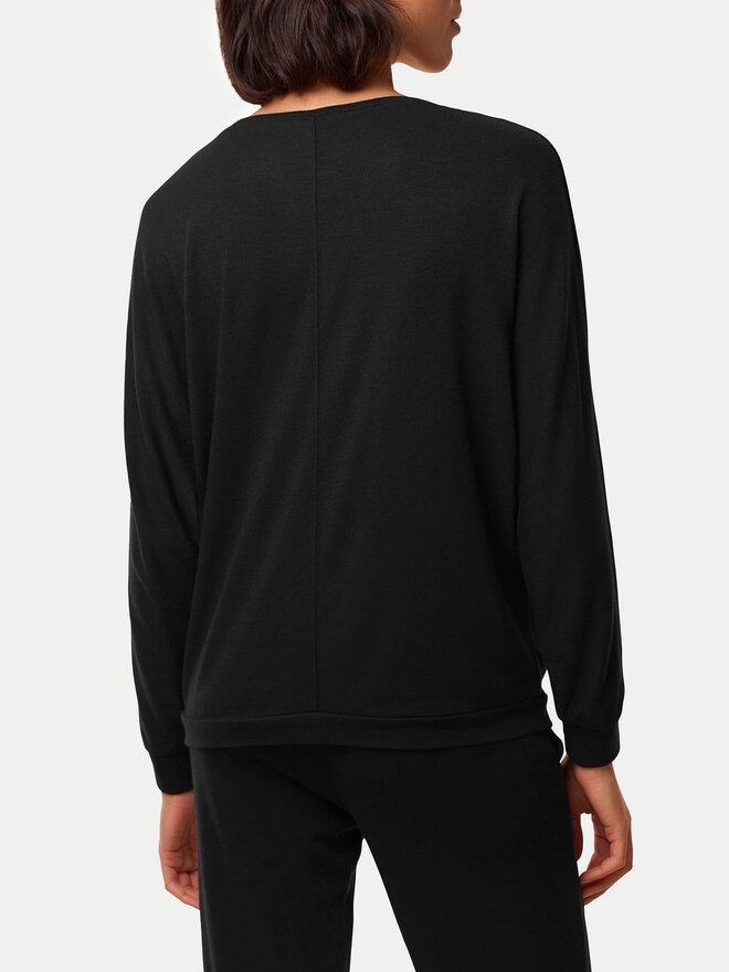 Triumph Triumph Pižamos marškinėliai Cozy Comfort 10216538 Juoda Regular Fit