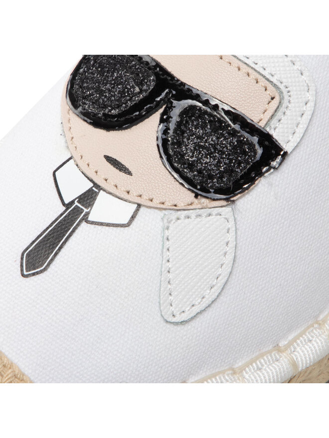 KARL LAGERFELD Espadrilky KARL LAGERFELD KL80117L Biela