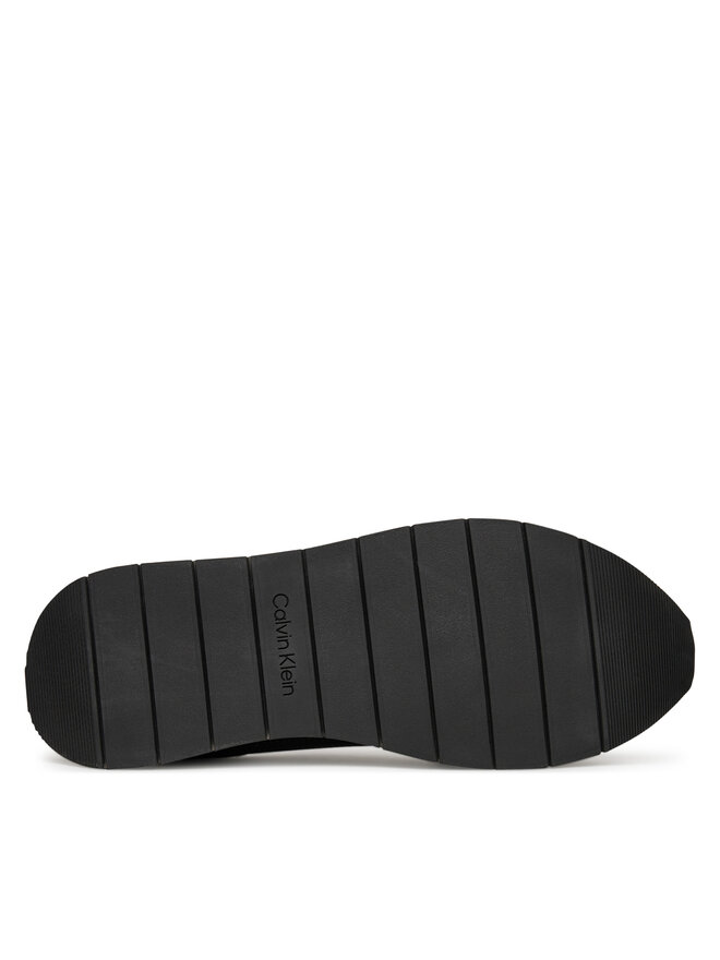 Calvin Klein Zapatillas Calvin Klein Low Prof Runn Laceup Perf Lth HM0HM01871 Negro