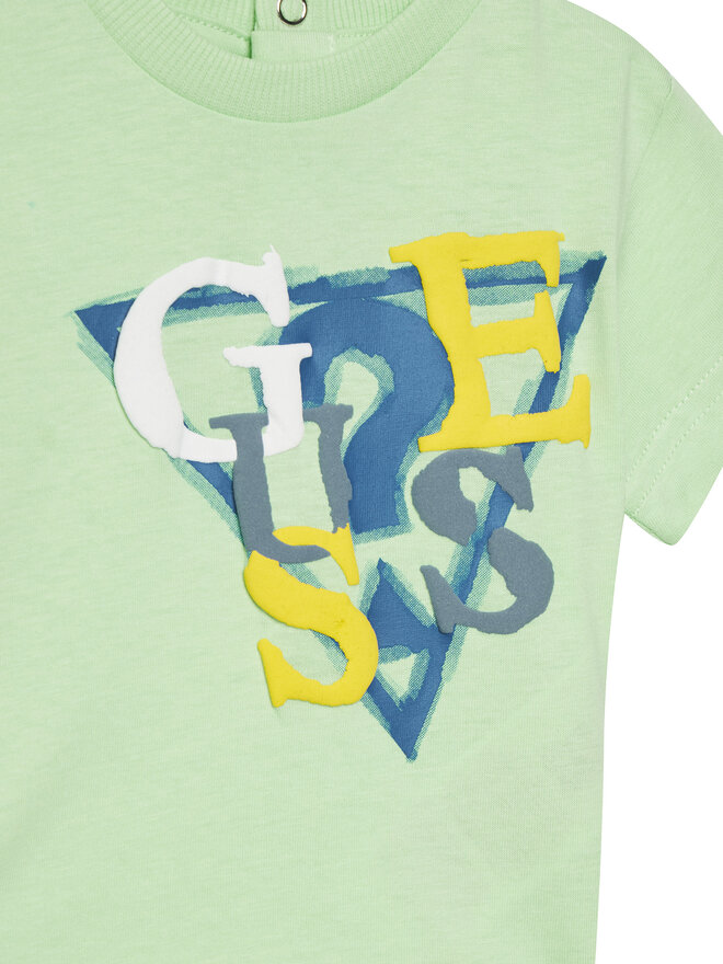 Guess Guess Marškinėliai I5GI01 K8HM4 Žalia Regular Fit