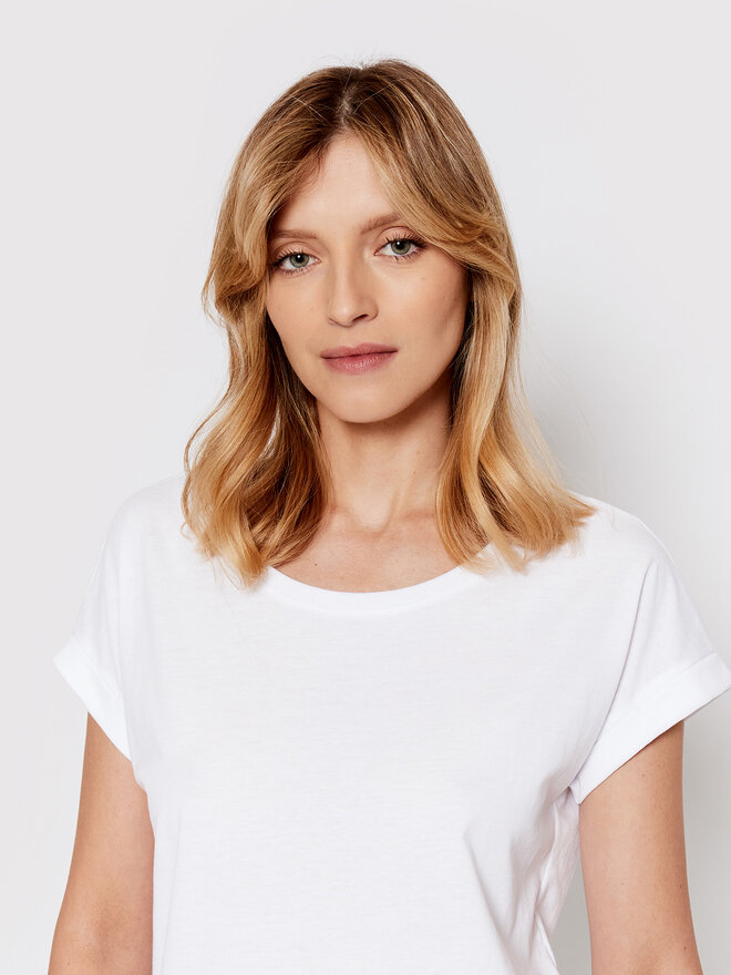 Vila Vila T-Shirt Dreamers 14025668 Λευκό Regular Fit
