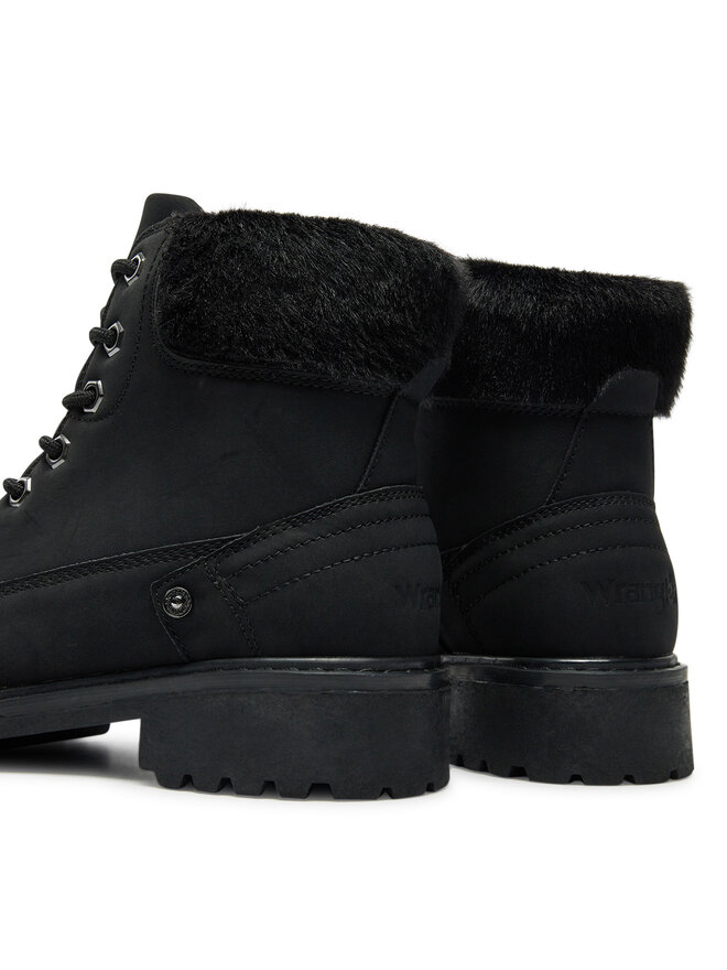 Wrangler Schnürstiefeletten Wrangler Fur Women High 20243069 Schwarz