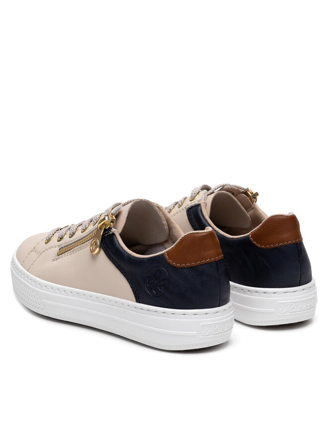 Rieker Sneakersy Rieker L59A1-60 Béžová