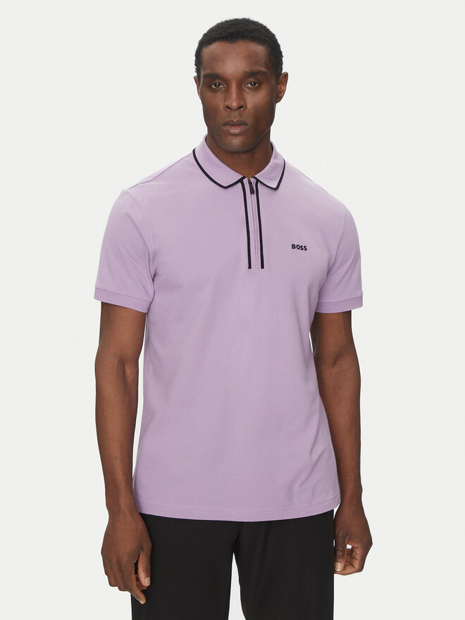 BOSS BOSS Поло Philix Tape 50537489 Рожевий Regular Fit