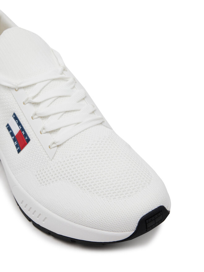 Tommy Jeans Sneakersy Tommy Jeans Runner Kntitted EM0EM01555 Biały