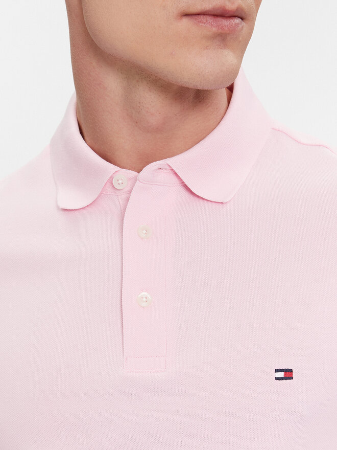Tommy Hilfiger Tommy Hilfiger Pólóing 1985 MW0MW17771 Rózsaszín Slim Fit