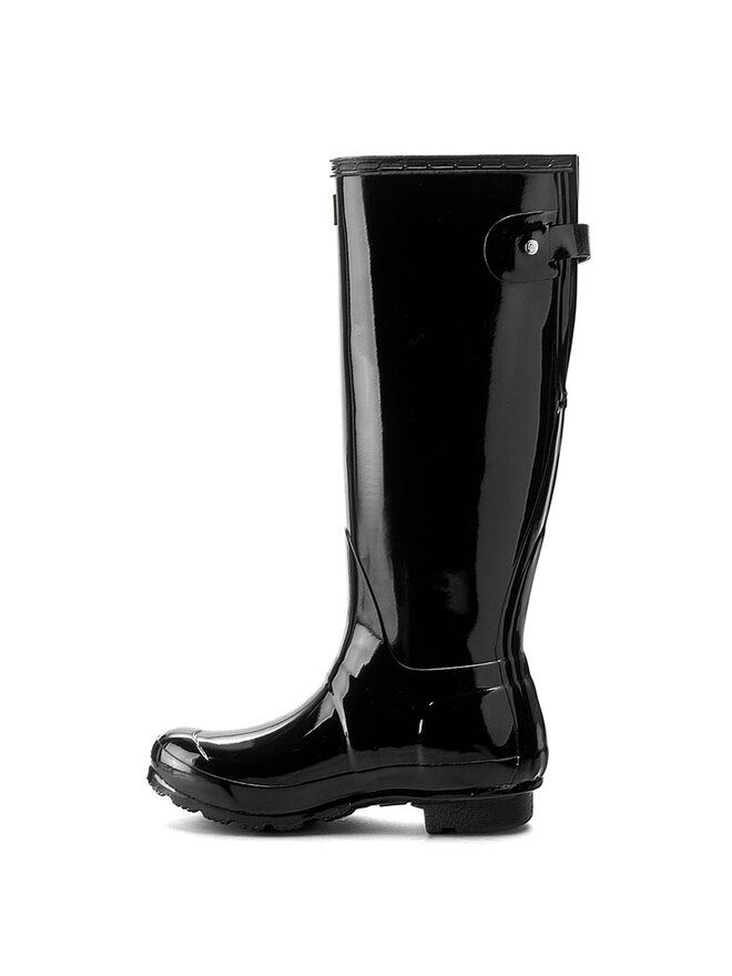Hunter Гумени ботуши Hunter Org Back Adjust Glos WFT1001RGL Черен