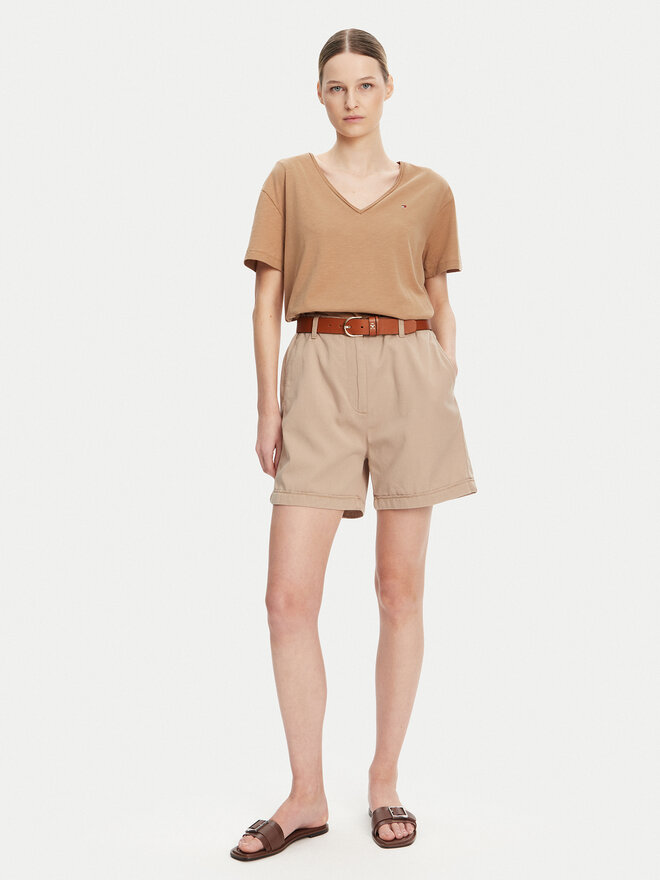 Tommy Hilfiger Tommy Hilfiger Футболка WW0WW43901 Бежевий Relaxed Fit