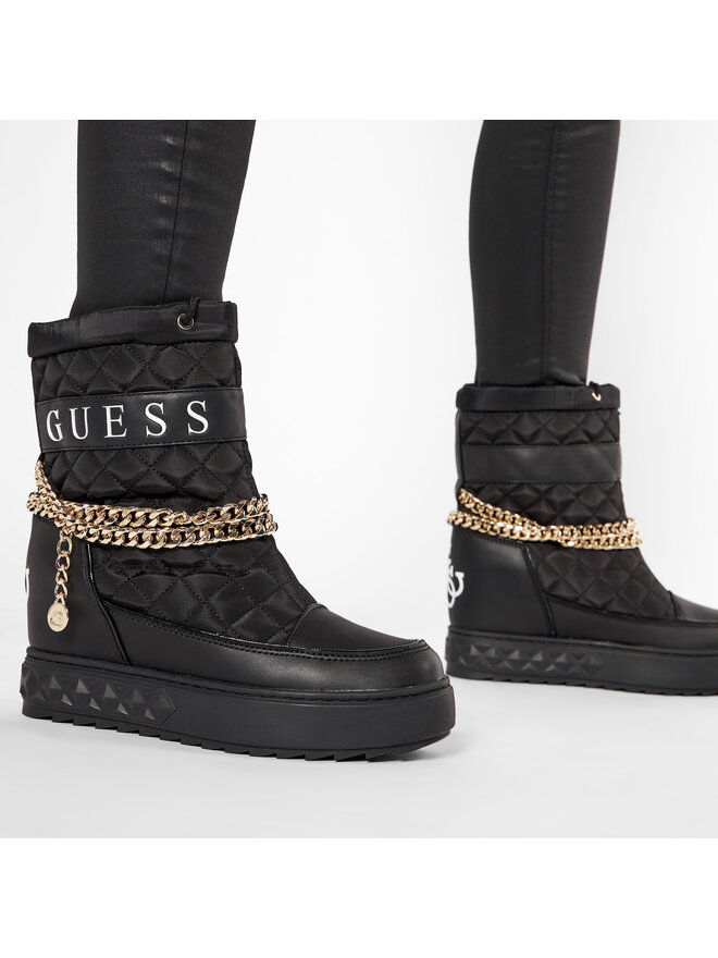 Guess Botki Guess Fariba FL8FRB FAB12 Czarny