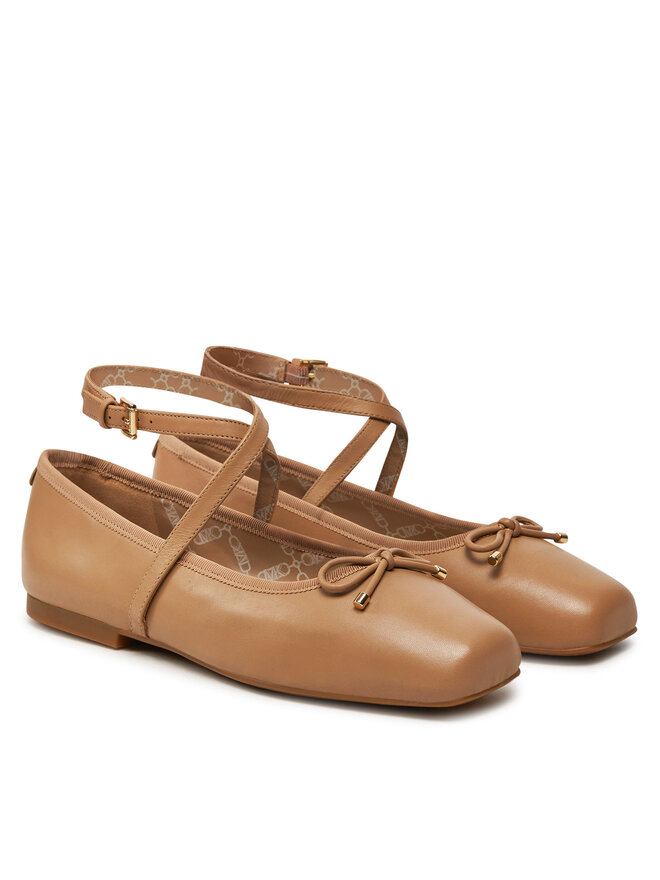 Michael Kors Балеринки Michael Kors Collette Leather Ballet Flat 40T4CTFP1L Кафяв