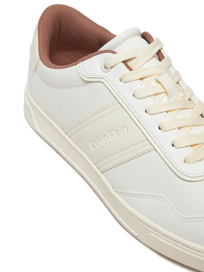 Calvin Klein Сникърси Calvin Klein Low Top Lace Up Logo HM0HM01653 Бял