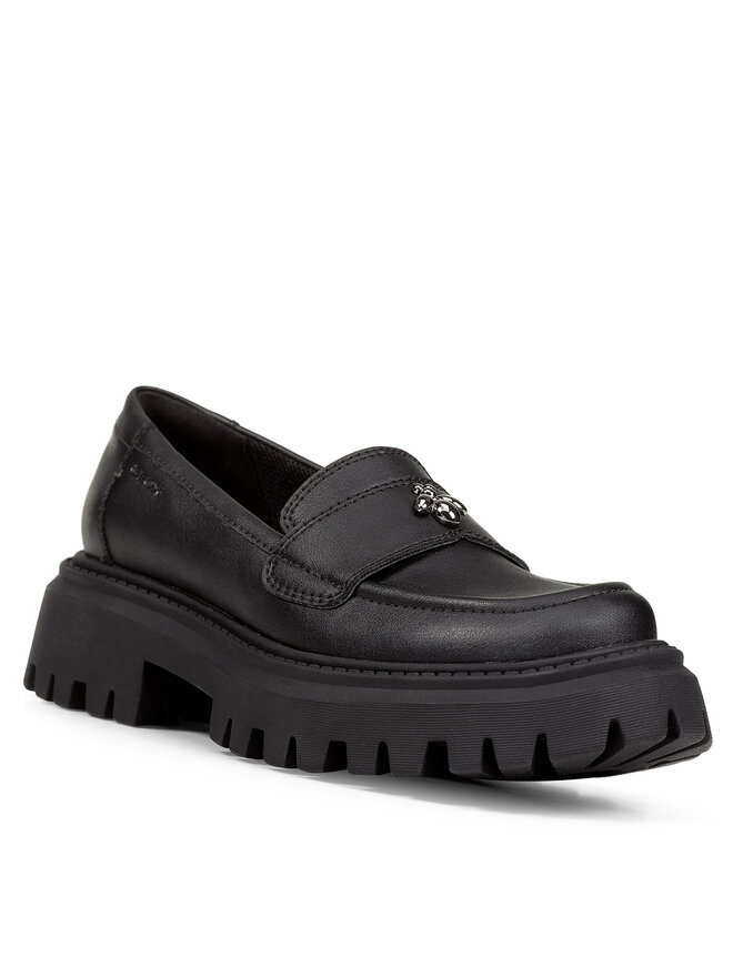 Geox Poltopánky Geox J Maquinnens Girl J46M6E 000BC C9999 M Čierna