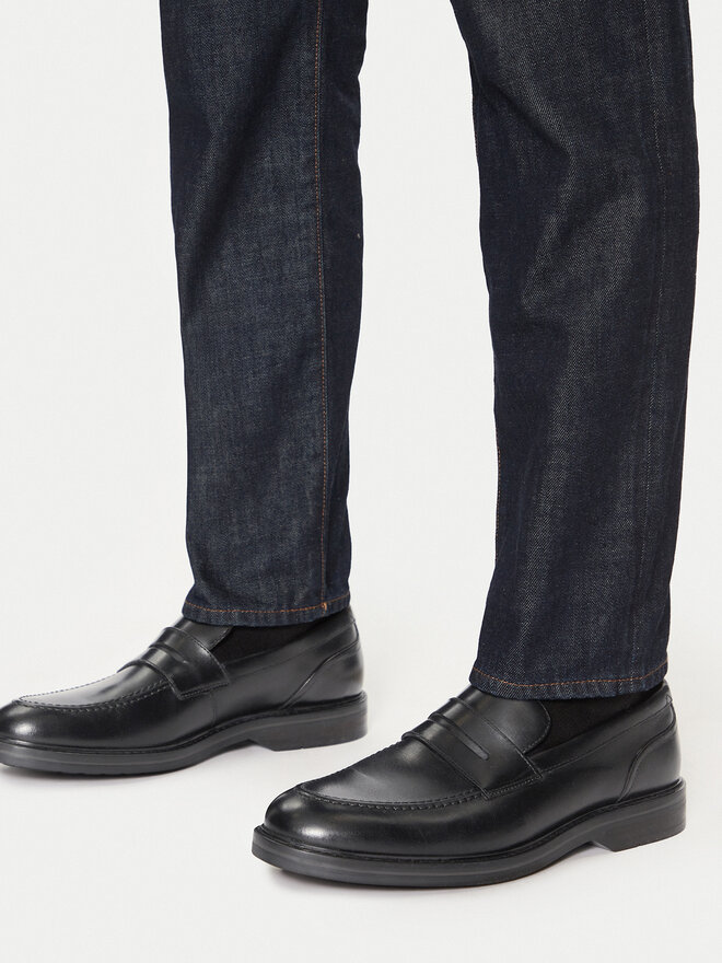 Мокасини Clarks Aldwin Step 26178429 Чорний | evzuttya.com.ua