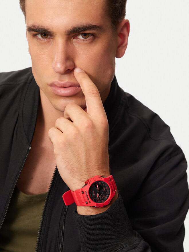 G-Shock Zegarek G-Shock GA-B001-4AER Czerwony
